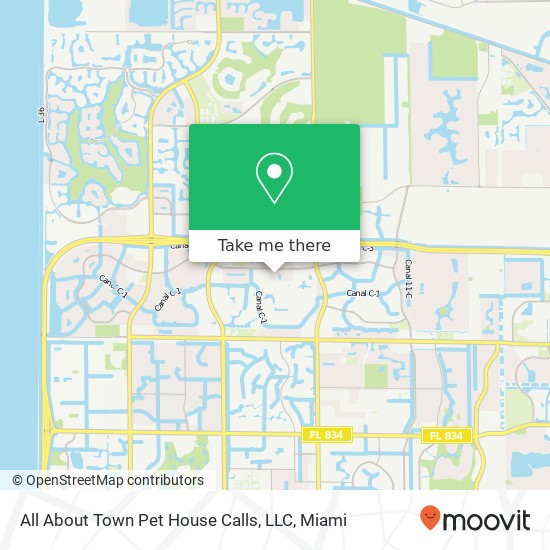 All About Town Pet House Calls, LLC map