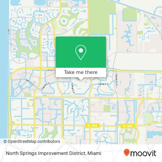 Mapa de North Springs Improvement District