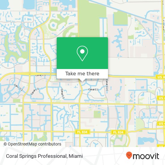 Coral Springs Professional map