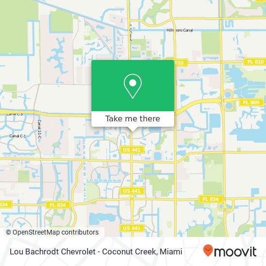 Mapa de Lou Bachrodt Chevrolet - Coconut Creek