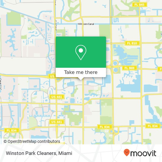 Winston Park Cleaners map