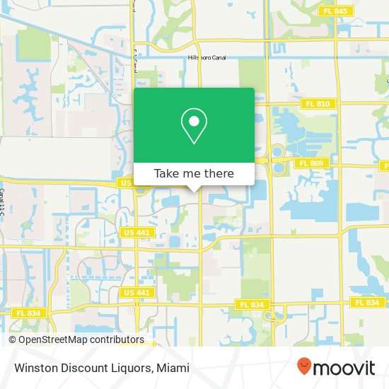 Mapa de Winston Discount Liquors