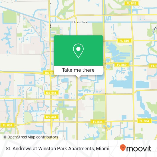 St. Andrews at Winston Park Apartments map