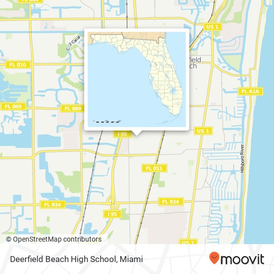 Mapa de Deerfield Beach High School