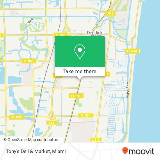 Tony's Deli & Market map