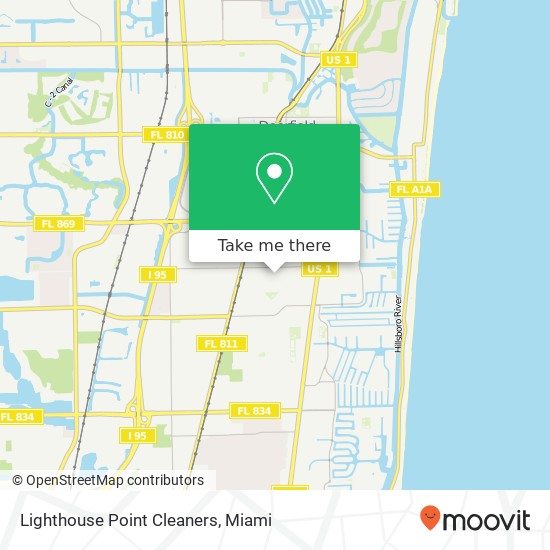 Lighthouse Point Cleaners map