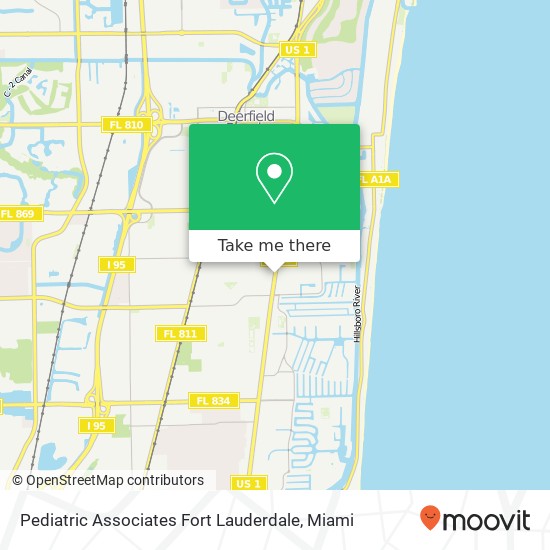 Mapa de Pediatric Associates Fort Lauderdale