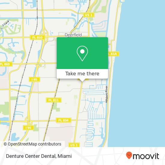 Mapa de Denture Center Dental