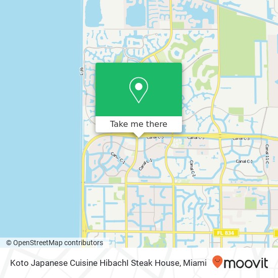Koto Japanese Cuisine HibachI Steak House map