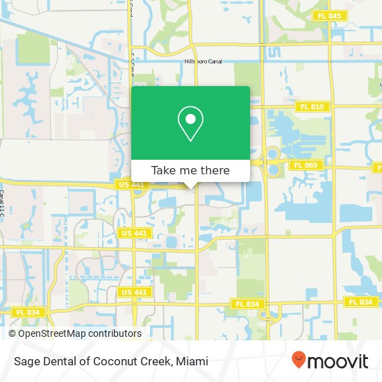 Mapa de Sage Dental of Coconut Creek