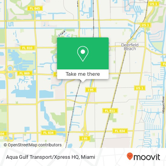 Mapa de Aqua Gulf Transport/Xpress HQ