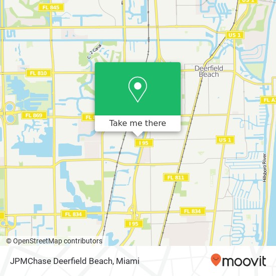 Mapa de JPMChase Deerfield Beach