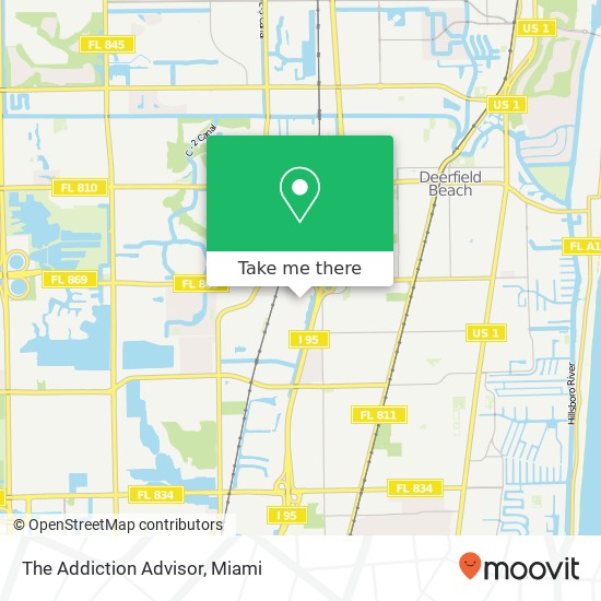 The Addiction Advisor map