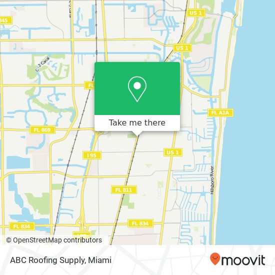 ABC Roofing Supply map