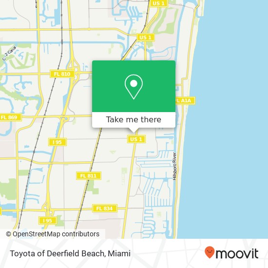 Mapa de Toyota of Deerfield Beach