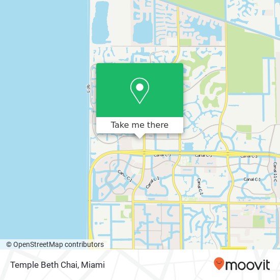 Temple Beth Chai map