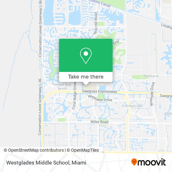 Westglades Middle School map