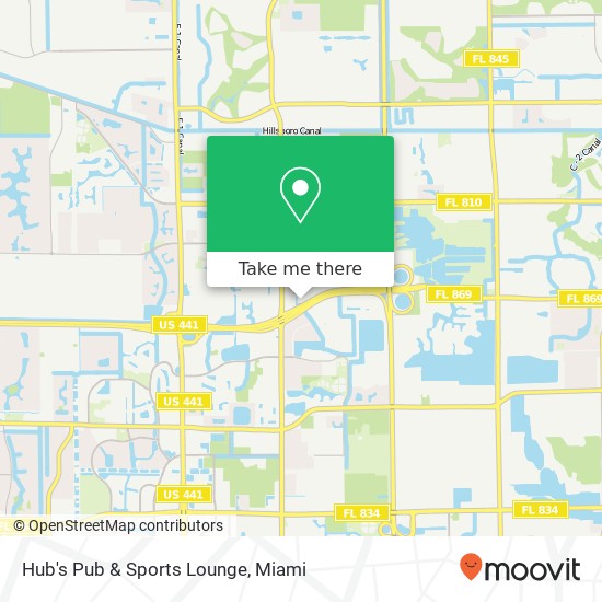 Mapa de Hub's Pub & Sports Lounge