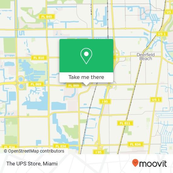 The UPS Store map