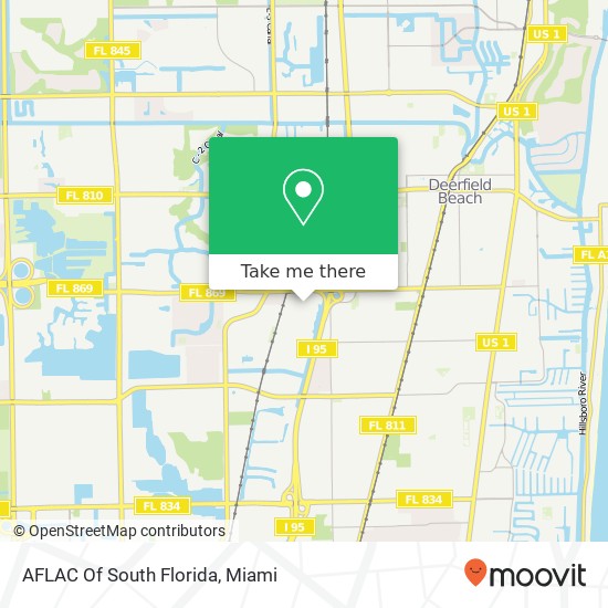 Mapa de AFLAC Of South Florida