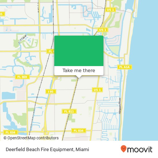 Deerfield Beach Fire Equipment map