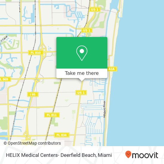 Mapa de HELIX Medical Centers- Deerfield Beach
