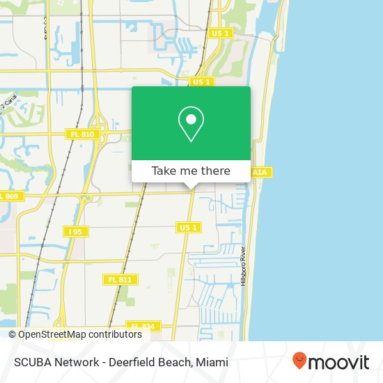 SCUBA Network - Deerfield Beach map