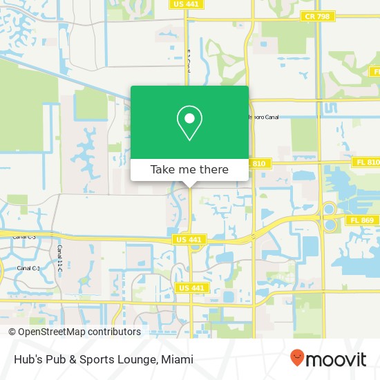 Mapa de Hub's Pub & Sports Lounge