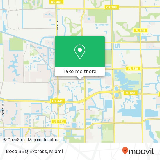 Boca BBQ Express map