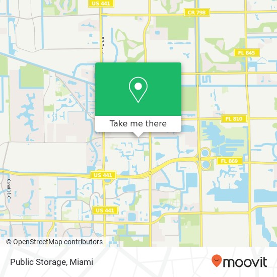 Public Storage map