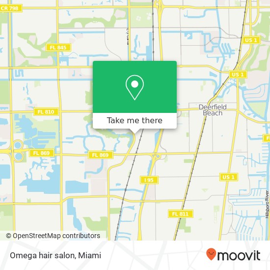 Omega hair salon map