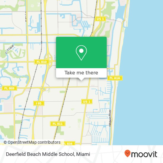 Mapa de Deerfield Beach Middle School