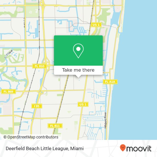 Mapa de Deerfield Beach Little League