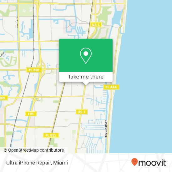 Ultra iPhone Repair map