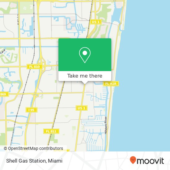 Mapa de Shell Gas Station