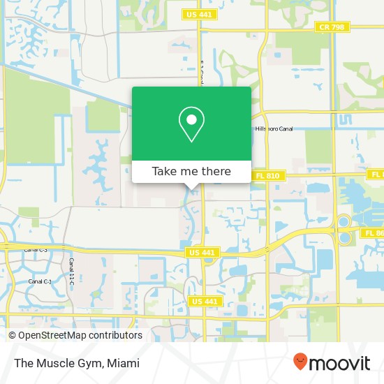 The Muscle Gym map