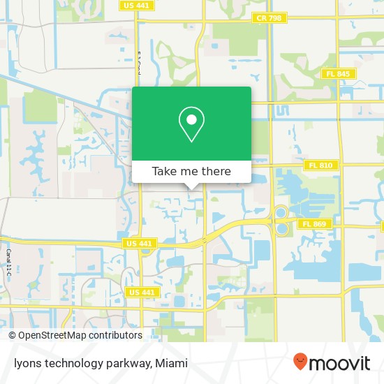 Mapa de lyons technology parkway