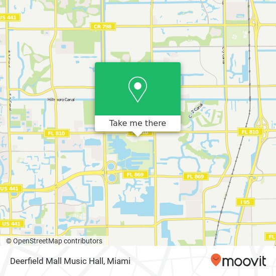 Deerfield Mall Music Hall map