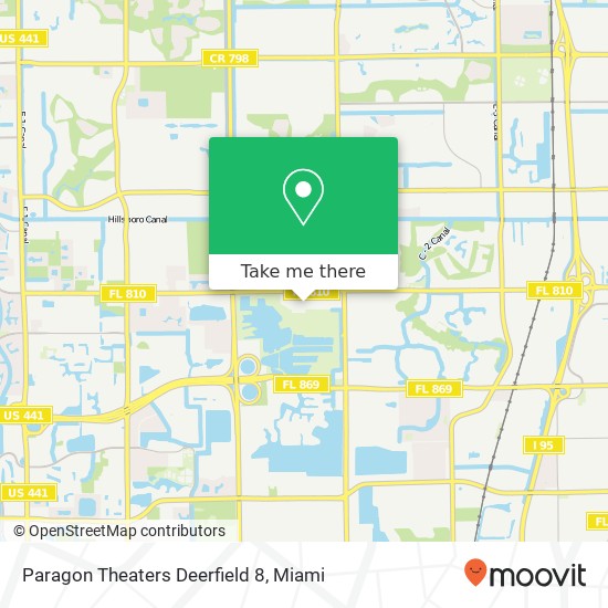 Mapa de Paragon Theaters Deerfield 8