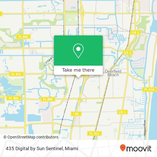 Mapa de 435 Digital by Sun Sentinel