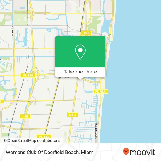 Womans Club Of Deerfield Beach map