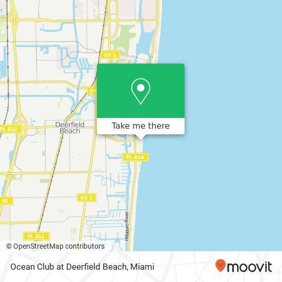Ocean Club at Deerfield Beach map