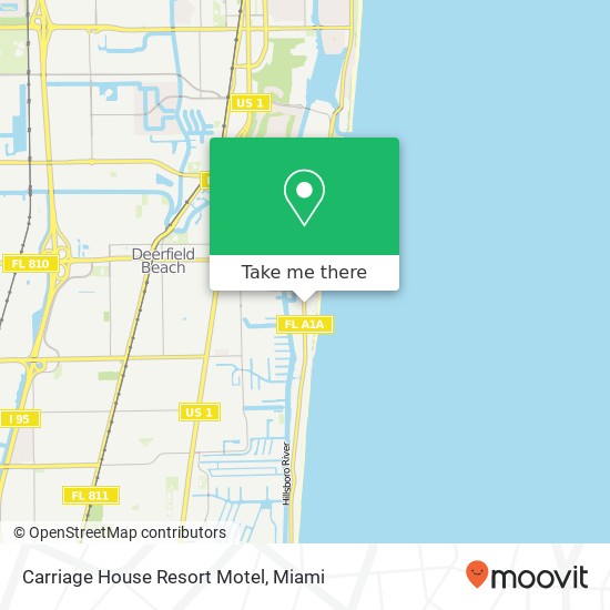 Mapa de Carriage House Resort Motel