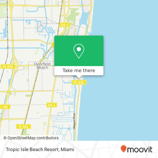 Mapa de Tropic Isle Beach Resort