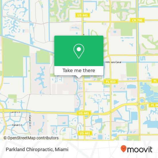 Parkland Chiropractic map