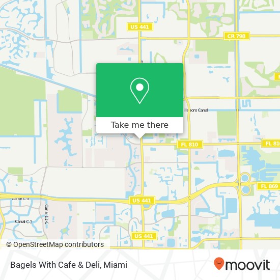 Mapa de Bagels With Cafe & Deli
