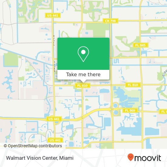 Mapa de Walmart Vision Center