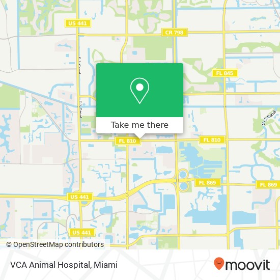 Mapa de VCA Animal Hospital