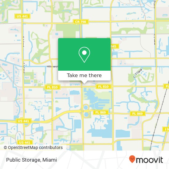 Public Storage map