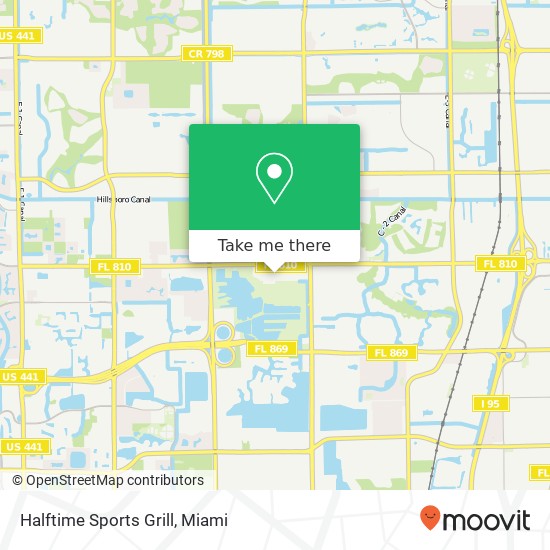 Mapa de Halftime Sports Grill